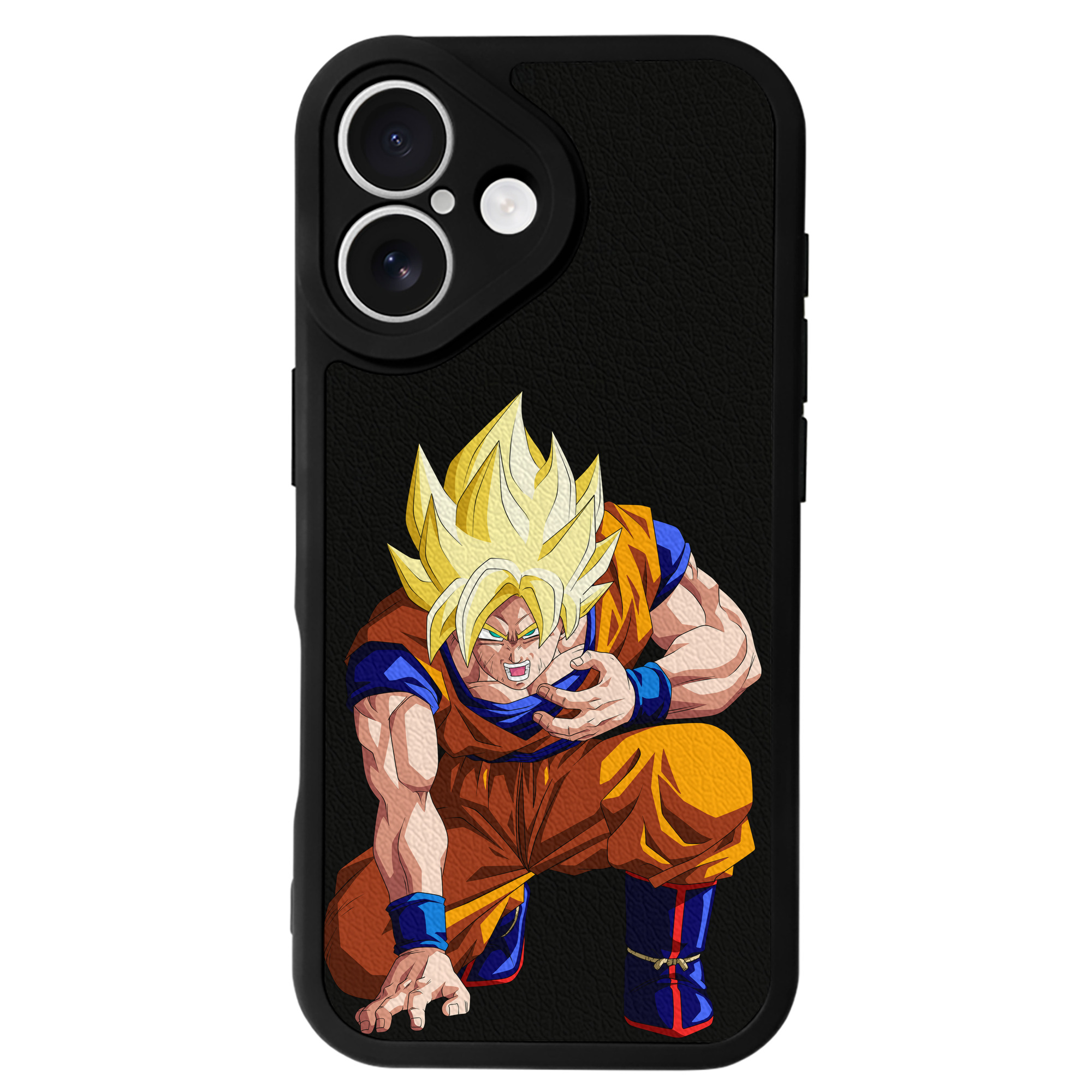 （画像用） ドラゴンボール 孫悟空（そん ごくう）Son Goku カカロット DRAGON BALL Kakarotto 【iPhone 16シリーズ対応】シリコンスマホケース（レザー調） 材質：シリコン